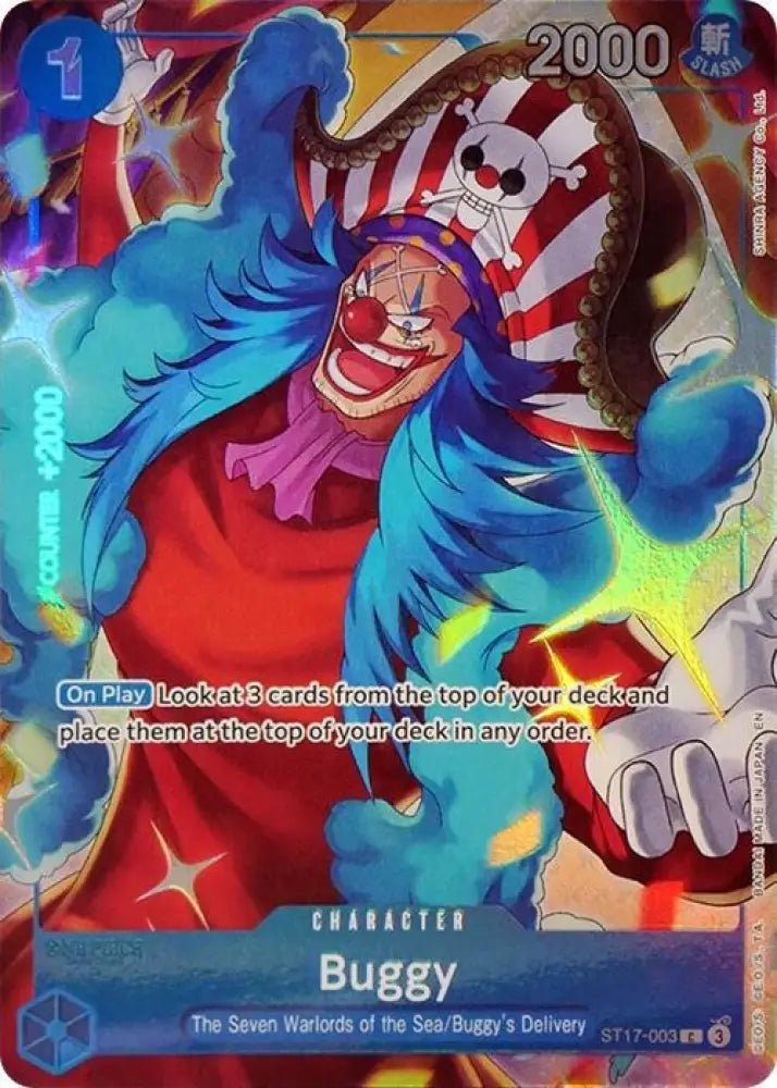 Buggy (Seven Warlords of the Sea Binder Set) (ST17-003) [One Piece Promotion Cards]