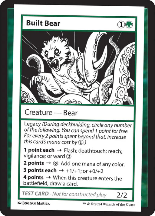 Built Bear [Mystery Booster 2 Playtest Cards] - MTG Single