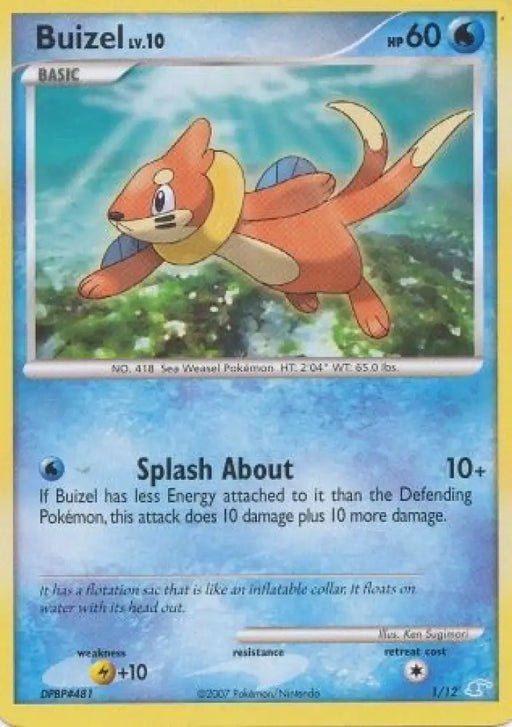 Buizel (1/12) [Diamond & Pearl: Trainer Kit - Manaphy] - Pokemon Single