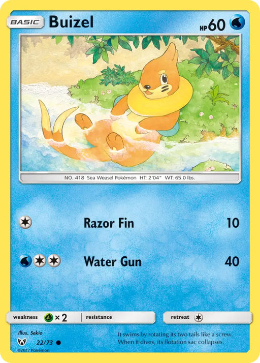 Buizel (22/73) [Sun & Moon: Shining Legends] - Pokemon Single