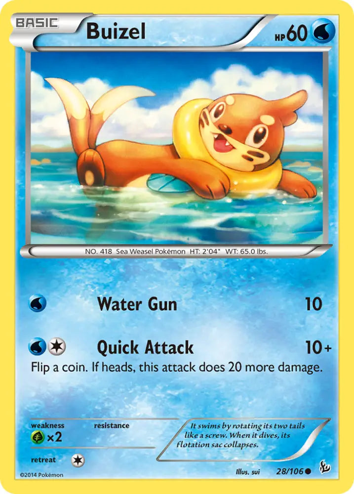 Buizel (28/106) [XY: Flashfire] - Pokemon Single