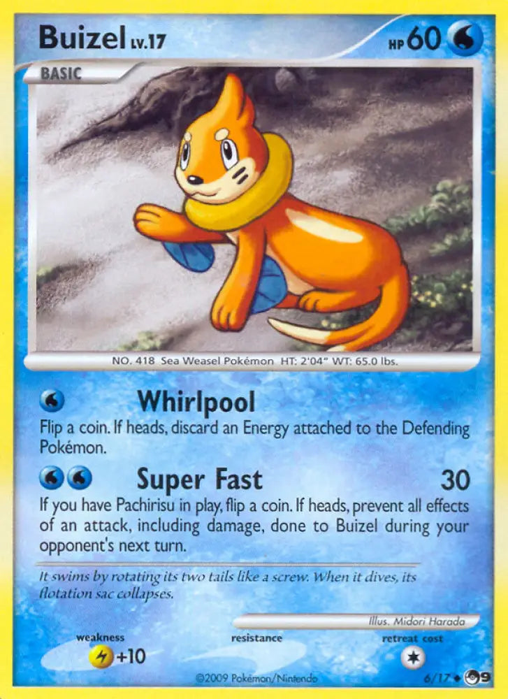 Buizel (6/17) [POP Series 9] - Pokemon Single