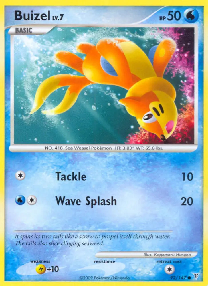 Buizel (92/147) [Platinum: Supreme Victors] - Pokemon Single