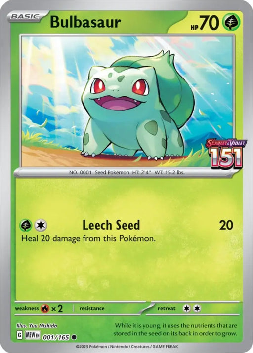 Bulbasaur (001/165) (Best Buy Exclusive) [Scarlet & Violet 151] - Pokemon Single