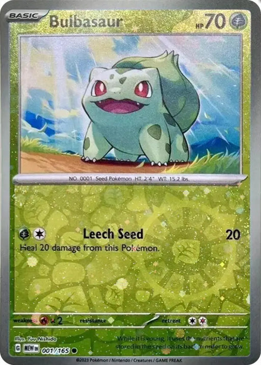 Bulbasaur (001/165) (Cosmos Holo) (Costco Exclusive) [Miscellaneous Cards] - Pokemon Single