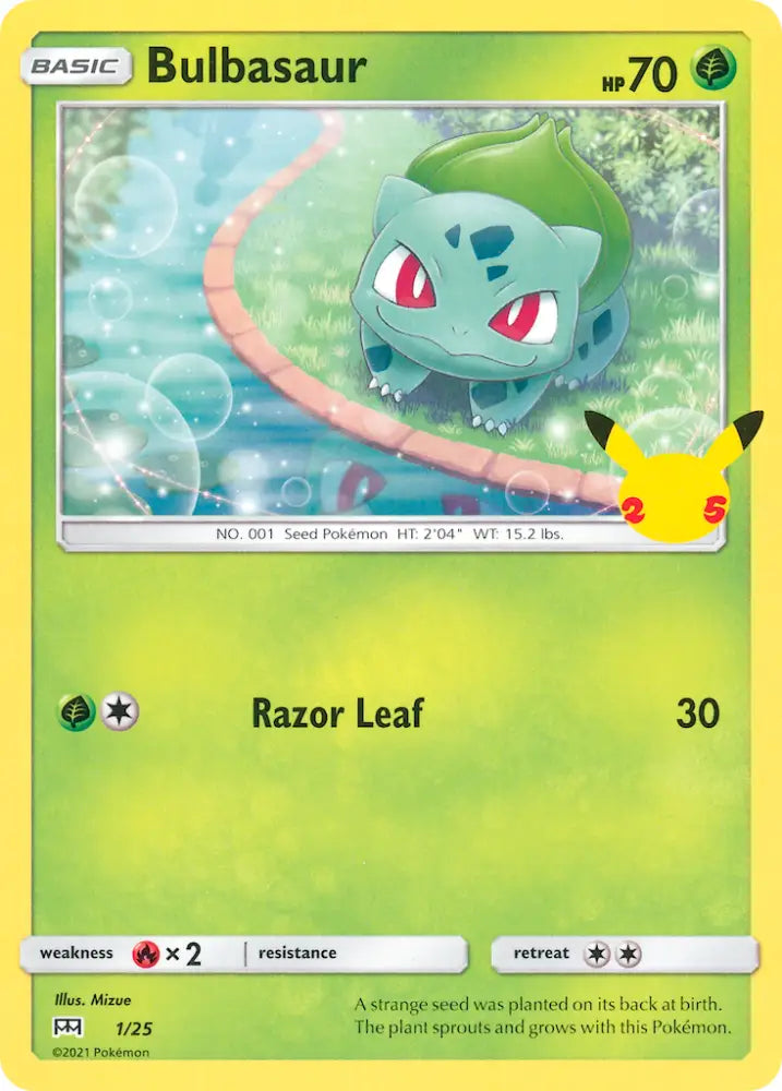Bulbasaur (1/25) [McDonald’s 25th Anniversary] - Pokemon Single