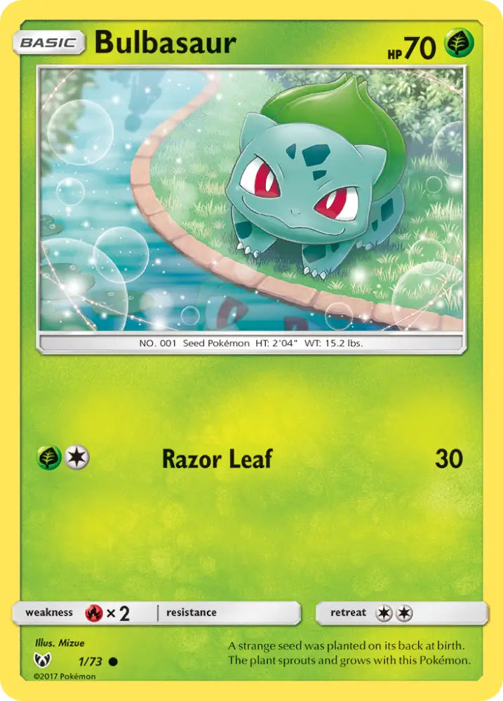 Bulbasaur (1/73) [Sun & Moon: Shining Legends] - Pokemon Single