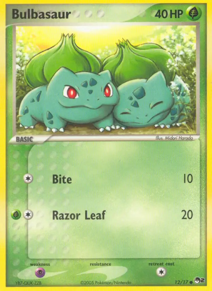 Bulbasaur (12/17) [POP Series 2] - Pokemon Single