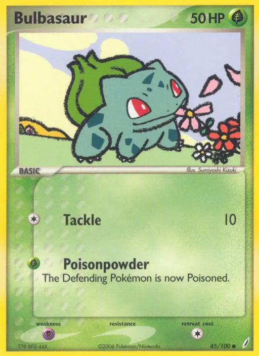 Bulbasaur (45/100) [EX: Crystal Guardians] - Pokemon Single