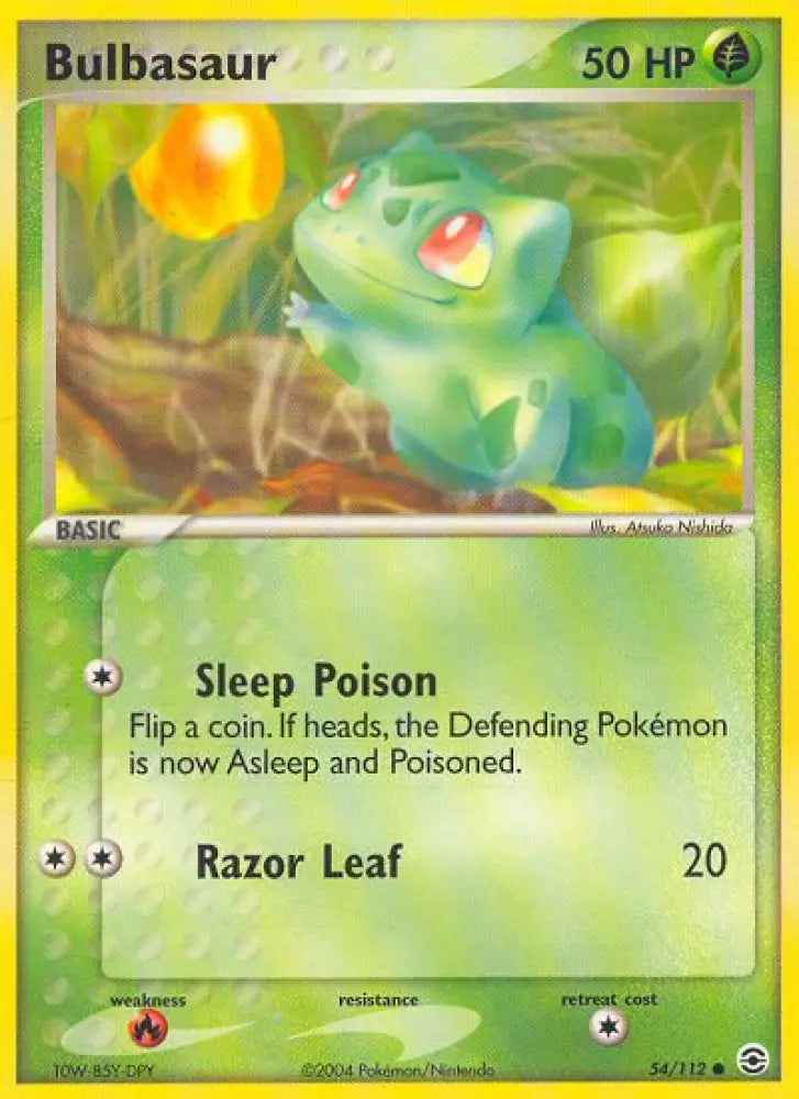 Bulbasaur (54/112) [EX: FireRed & LeafGreen] - Pokemon Single