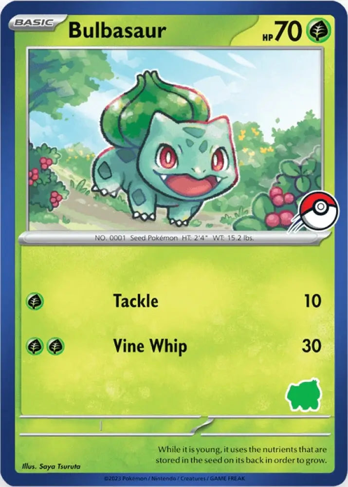Bulbasaur (Blue Border) [My First Battle] - Pokemon Single