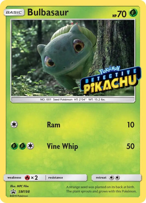 Bulbasaur (SM198) (Detective Pikachu Stamped) [Sun & Moon: Black Star Promos] - Pokemon Single