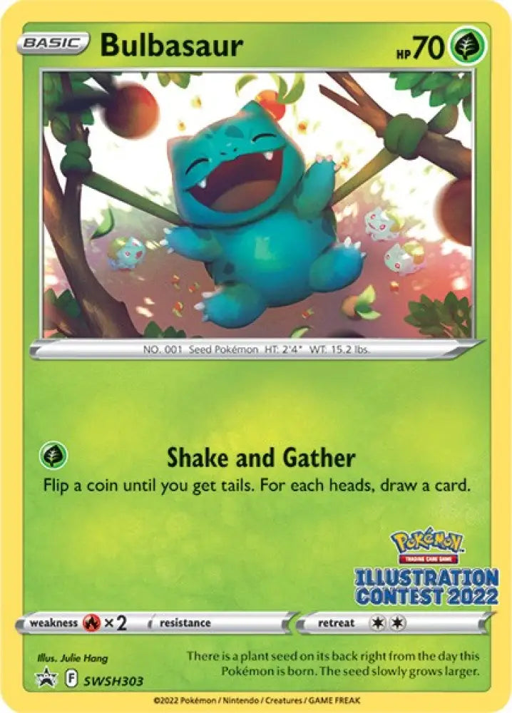 Bulbasaur (SWSH303) (Illustration Contest 2022) [Sword & Shield: Black Star Promos] - Pokemon Single