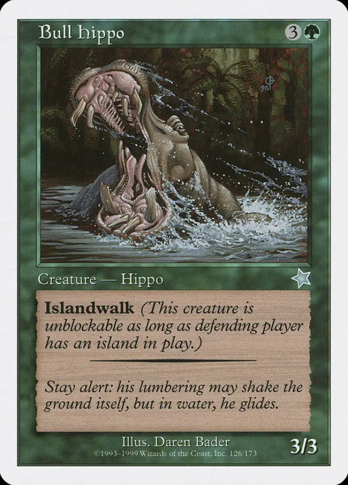 Bull Hippo [Starter 1999] - MTG Single