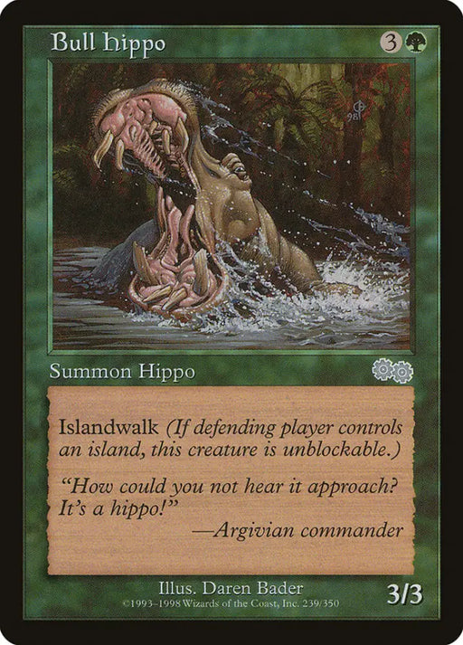 Bull Hippo [Urza’s Saga] - MTG Single