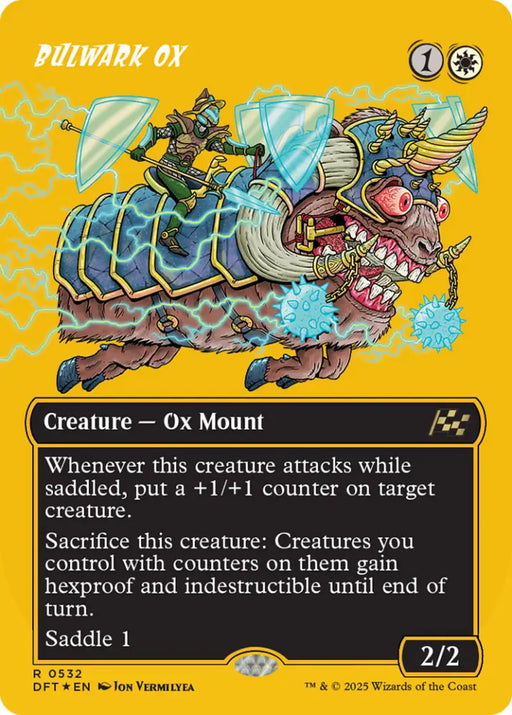 Bulwark Ox (Borderless) (First-Place Foil) [Aetherdrift] - MTG Single