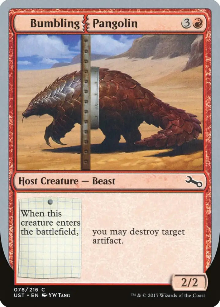 Bumbling Pangolin [Unstable] - MTG Single