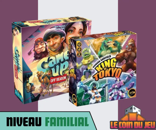 Bundle Camel Up Off Season + King of Tokyo (FR) - Board Games