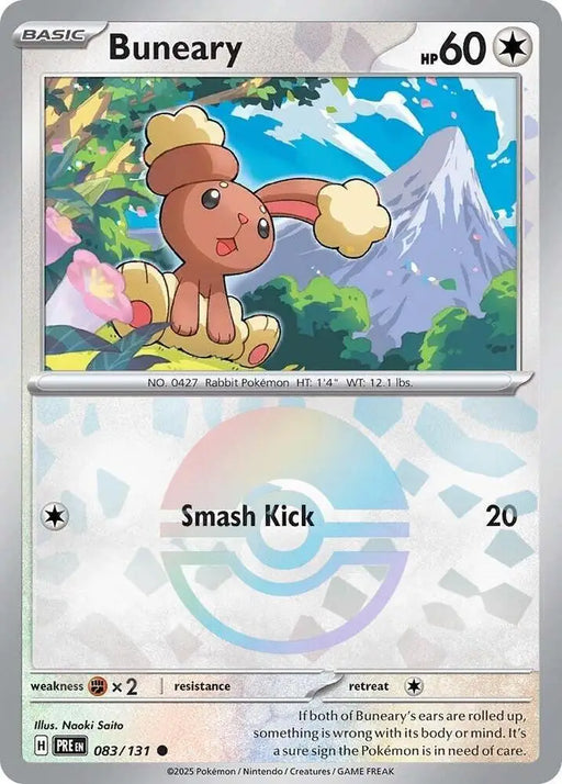 Buneary (083/131) (Poke Ball Pattern) [Scarlet & Violet: Prismatic Evolutions] - Pokemon Single