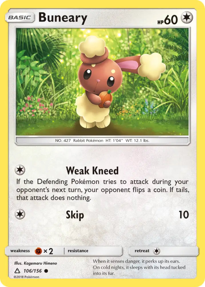Buneary (106/156) [Sun & Moon: Ultra Prism] - Pokemon Single