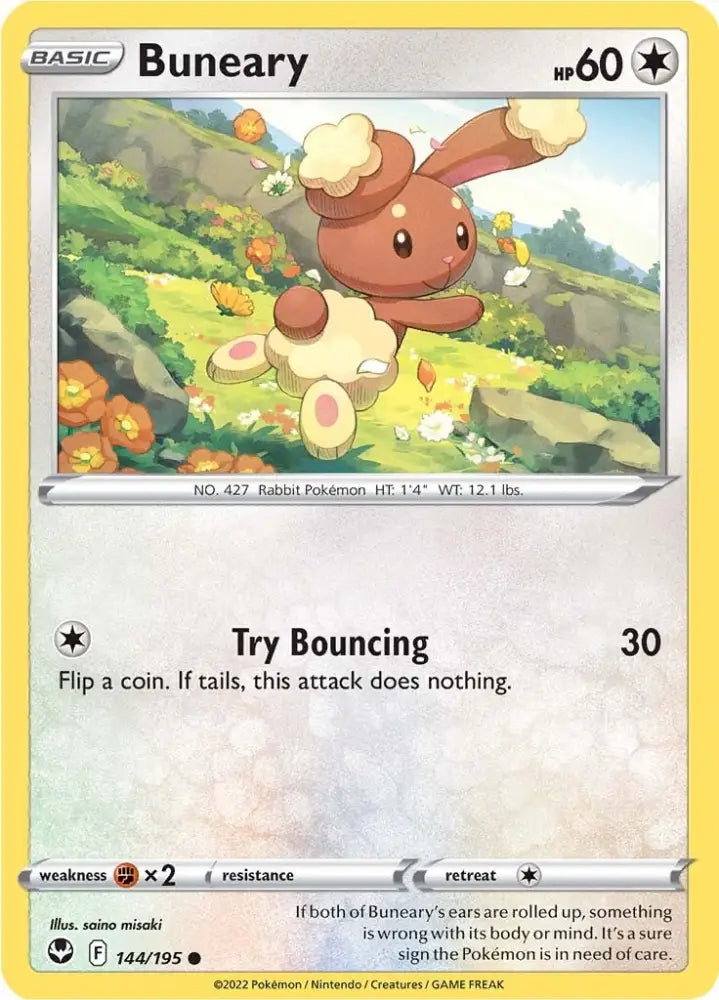 Buneary (144/195) [Sword & Shield: Silver Tempest] - Pokemon Single