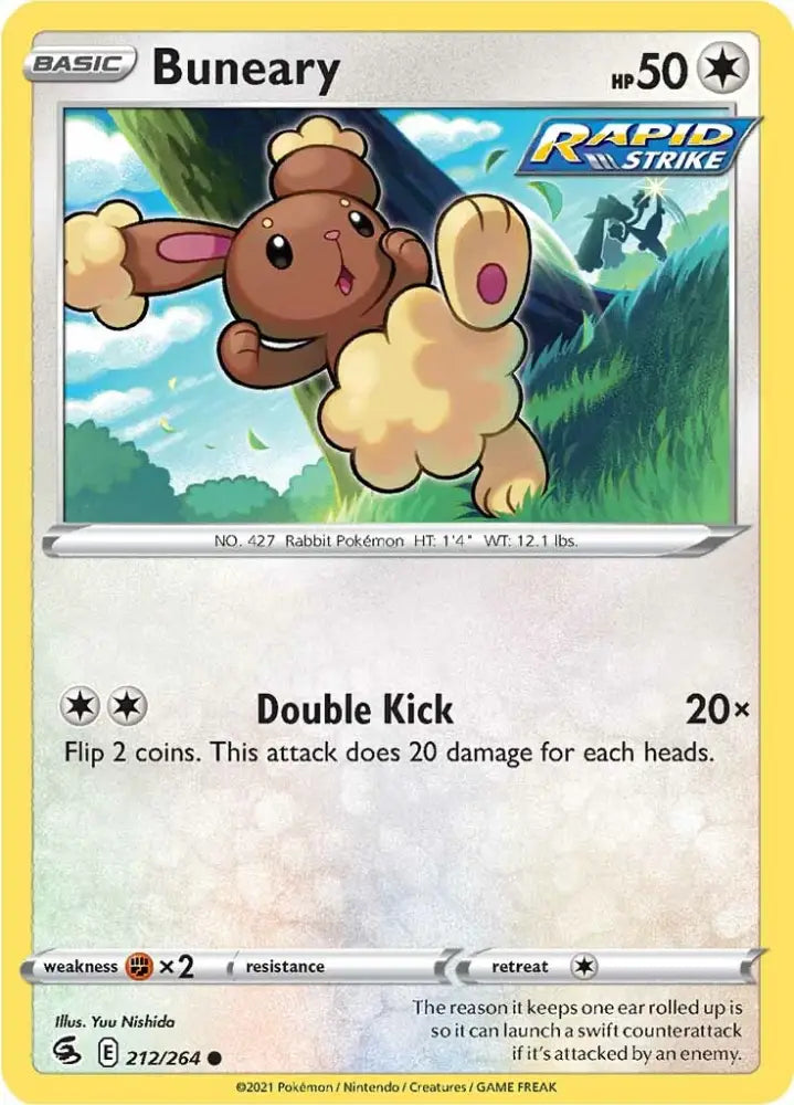 Buneary (212/264) [Sword & Shield: Fusion Strike] - Pokemon Single