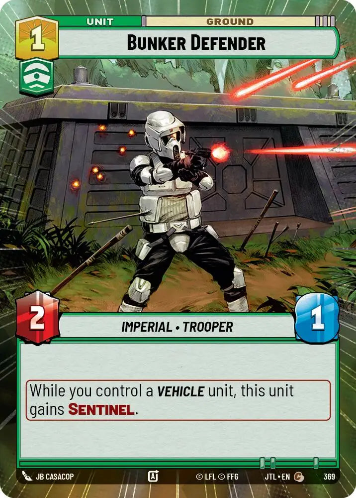Bunker Defender (Hyperspace) (369) [Jump to Lightspeed] - Star Wars: Unlimited Single