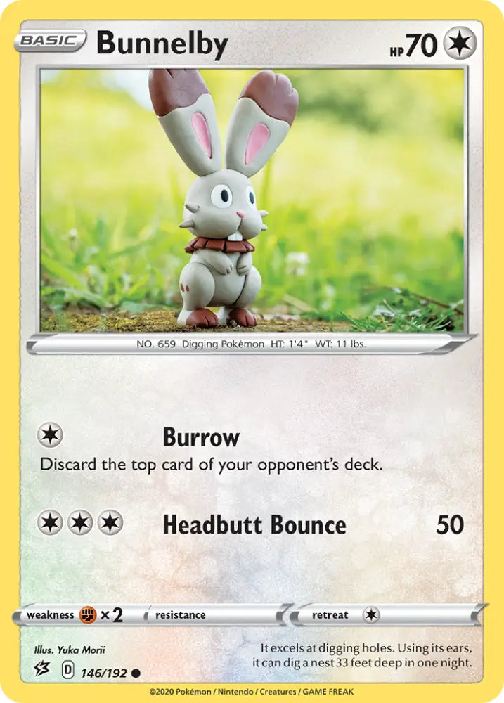 Bunnelby (146/192) [Sword & Shield: Rebel Clash] - Pokemon Single