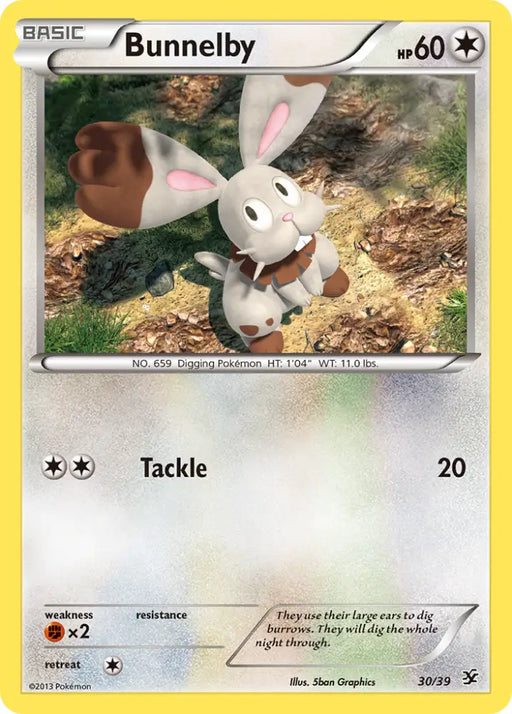 Bunnelby (30/39) [XY: Kalos Starter Set] - Pokemon Single
