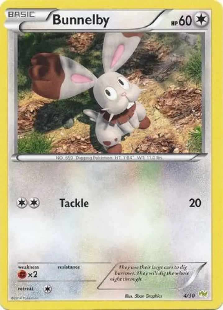 Bunnelby (4/30) [XY: Trainer Kit - Noivern] - Pokemon Single