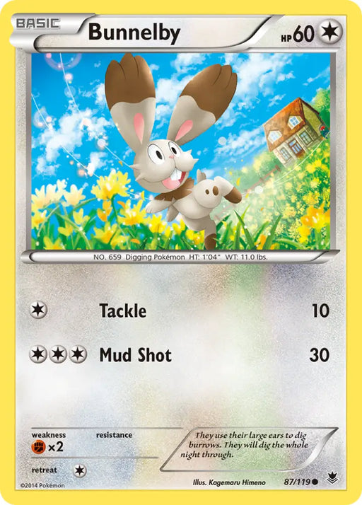 Bunnelby (87/119) [XY: Phantom Forces] - Pokemon Single