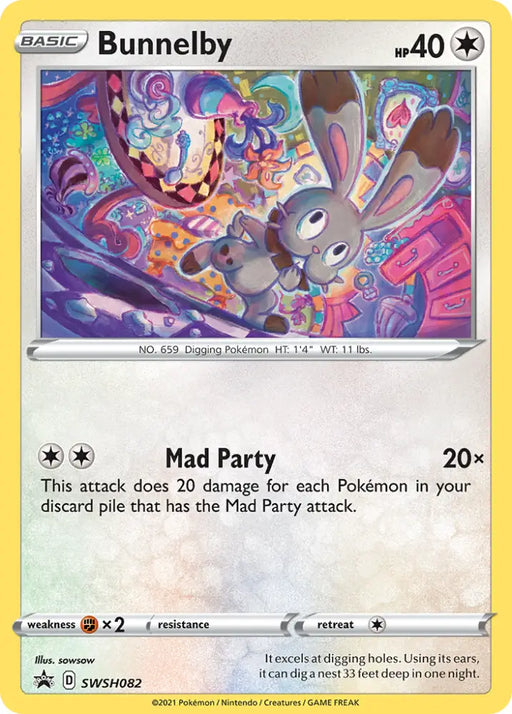 Bunnelby (SWSH082) [Sword & Shield: Black Star Promos] - Pokemon Single