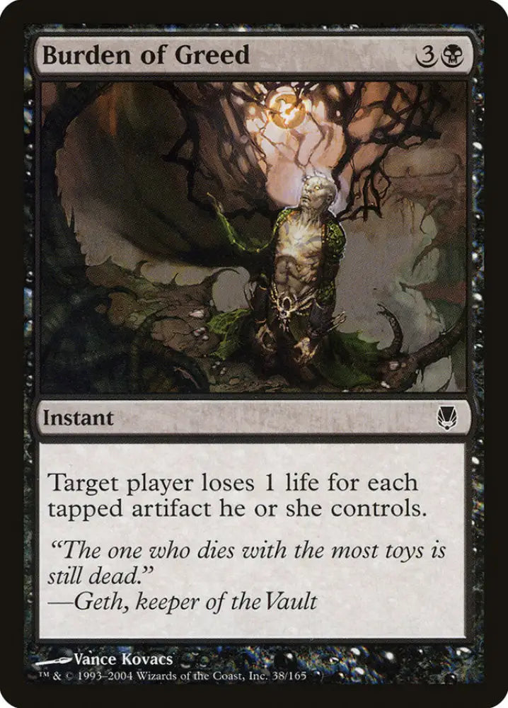Burden of Greed [Darksteel] - MTG Single