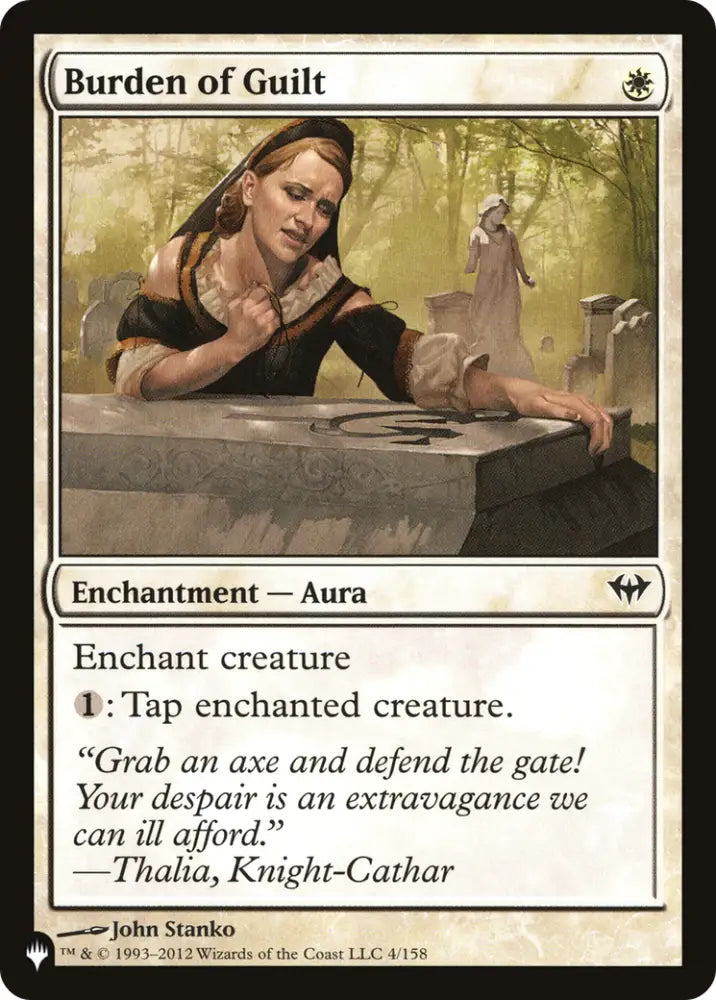 Burden of Guilt [The List] - MTG Single