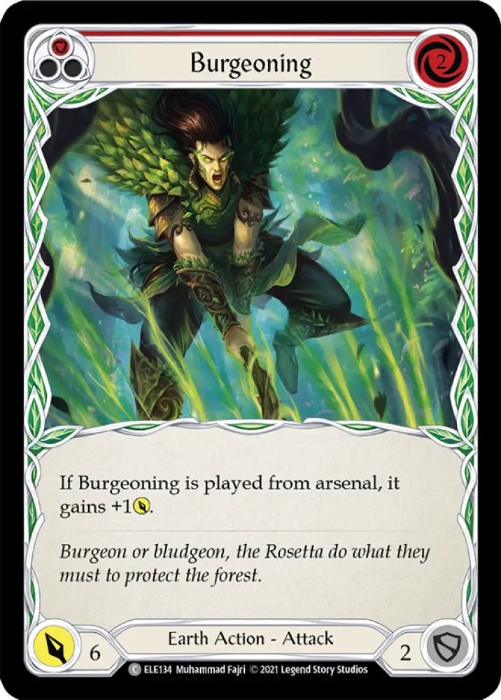 Burgeoning (Red) [Tales of Aria 1st Edition] 1st Edition Normal - Flesh And Blood Single