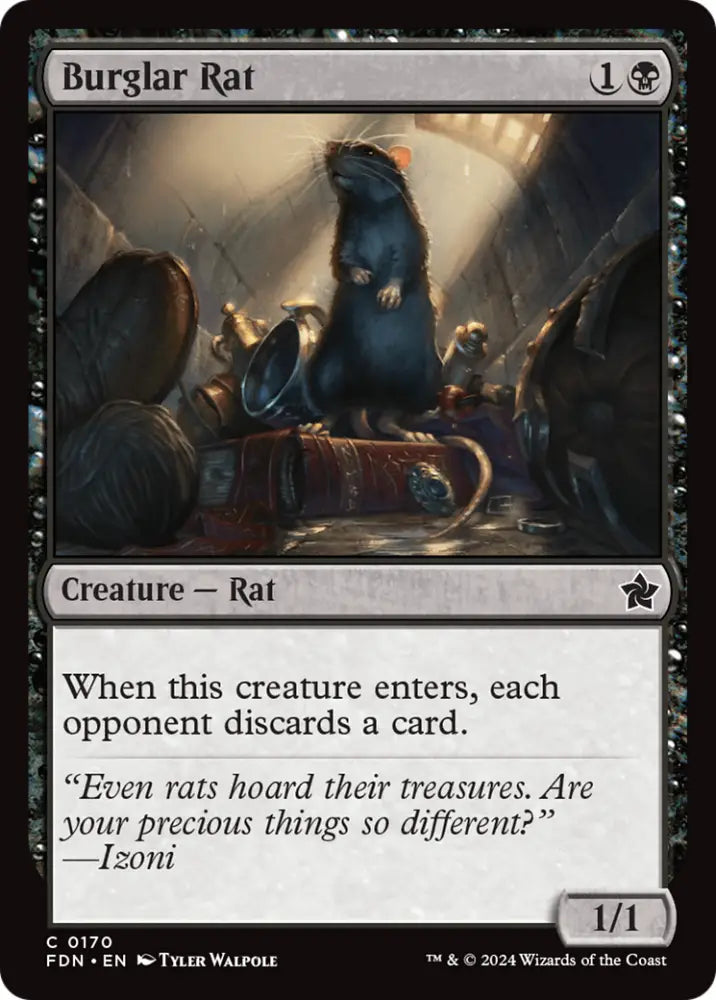 Burglar Rat [Foundations] - MTG Single