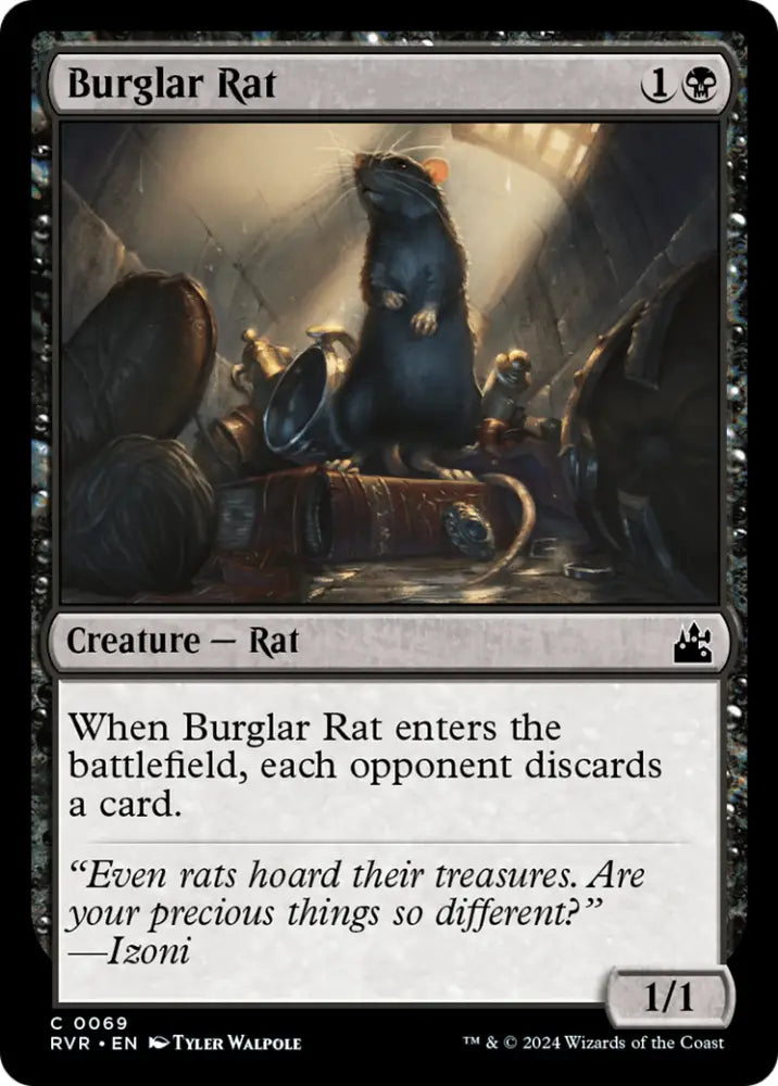 Burglar Rat [Ravnica Remastered] - MTG Single