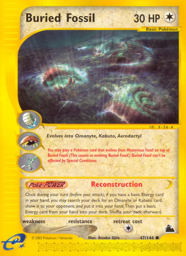 Buried Fossil (47/144) [Skyridge] - Pokemon Single