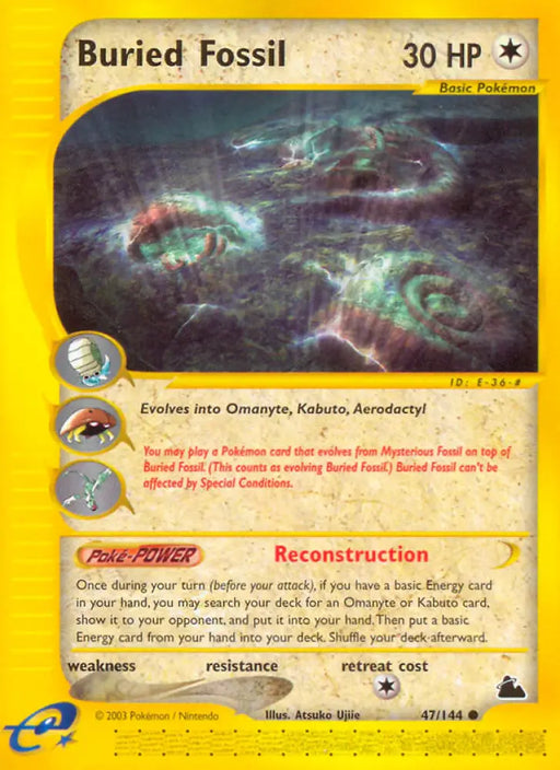Buried Fossil (47/144) [Skyridge] - Pokemon Single