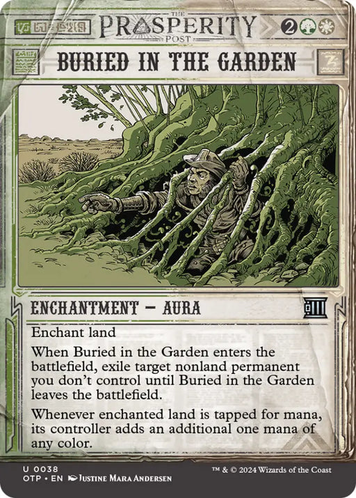 Buried in the Garden [Outlaws of Thunder Junction: Breaking News] - MTG Single