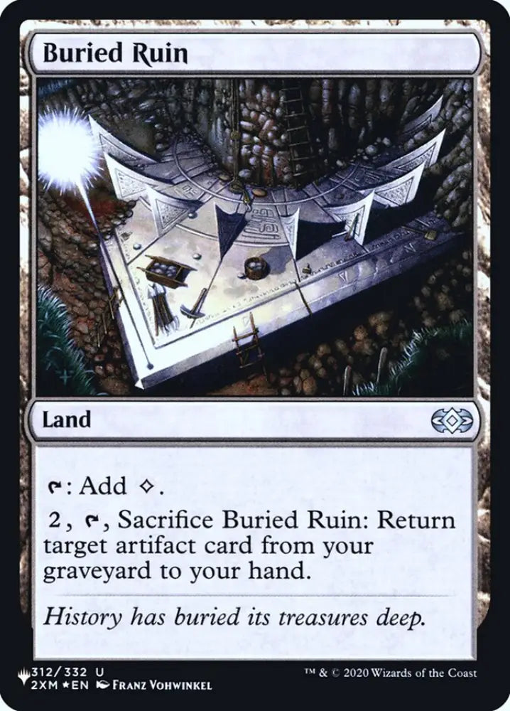 Buried Ruin [Secret Lair: Heads I Win Tails You Lose] - MTG Single