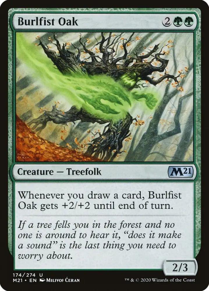 Burlfist Oak [Core Set 2021] - MTG Single