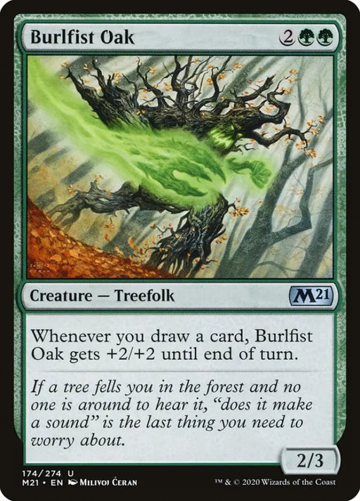 Burlfist Oak [Core Set 2021] - MTG Single