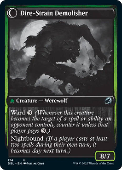 Burly Breaker // Dire-Strain Demolisher [Innistrad: Double Feature] - MTG Single