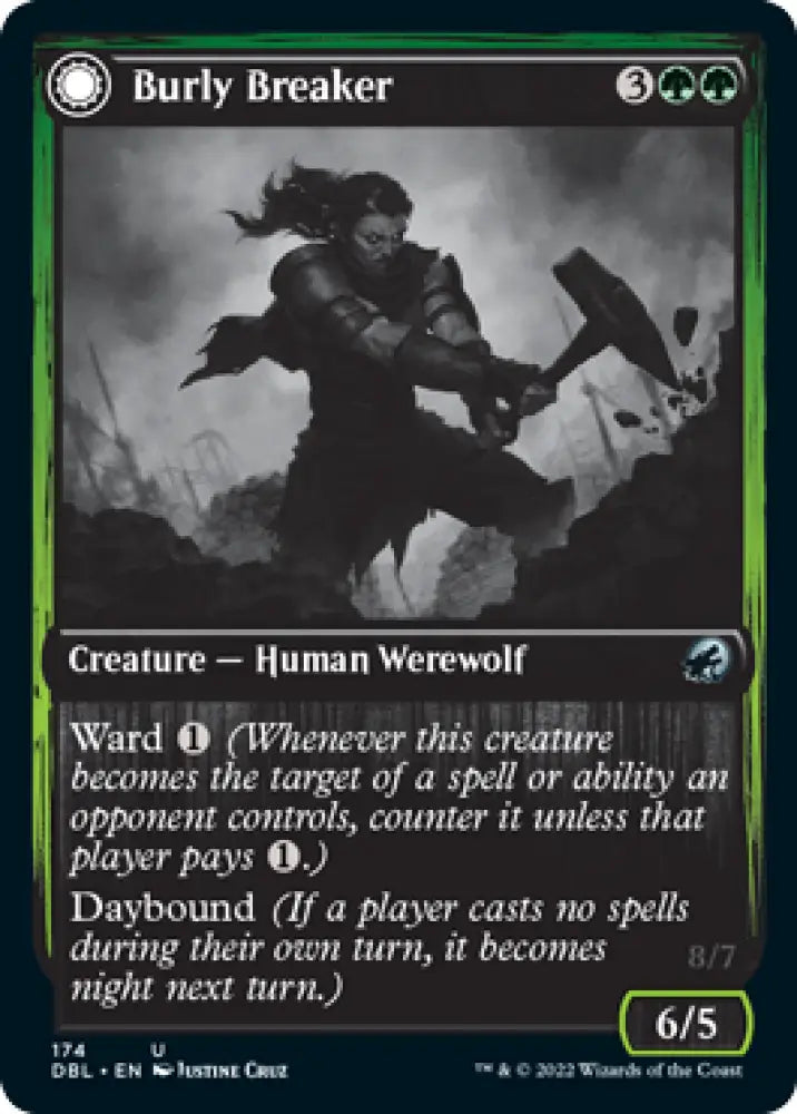 Burly Breaker // Dire-Strain Demolisher [Innistrad: Double Feature] - MTG Single