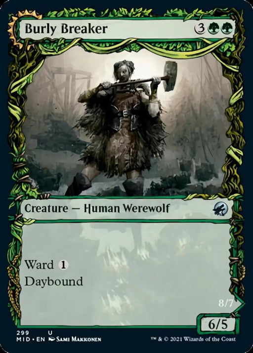 Burly Breaker // Dire-Strain Demolisher (Showcase Equinox) [Innistrad: Midnight Hunt] - MTG Single