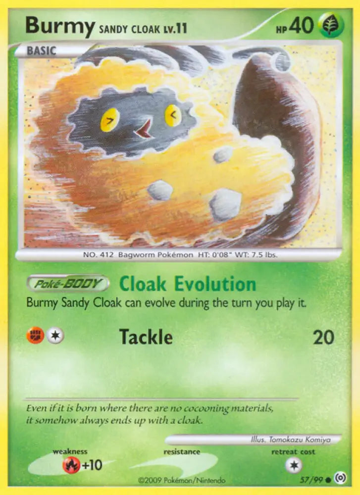 Burmy Sandy Cloak (57/99) [Platinum: Arceus] - Pokemon Single