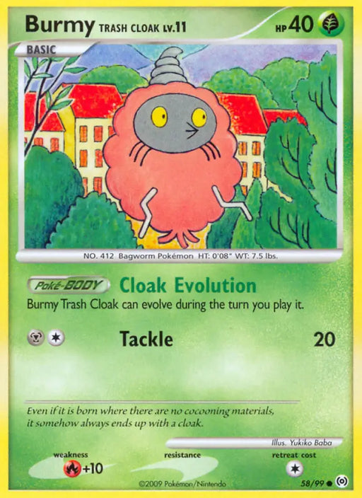 Burmy Trash Cloak (58/99) [Platinum: Arceus] - Pokemon Single