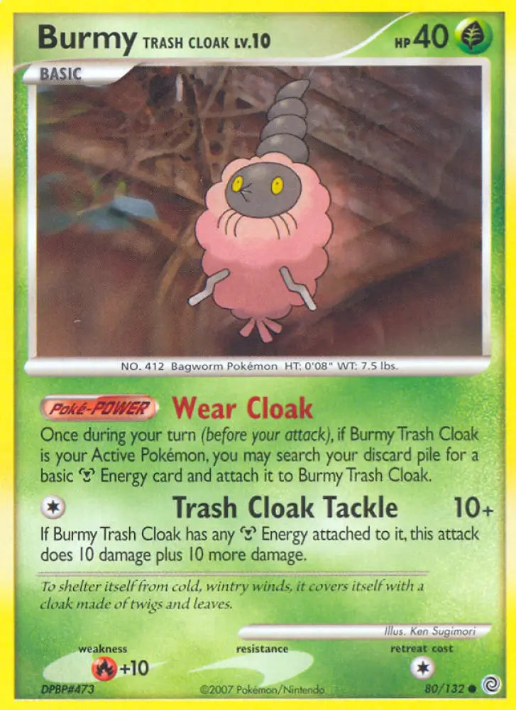 Burmy Trash Cloak (80/132) [Diamond & Pearl: Secret Wonders] - Pokemon Single