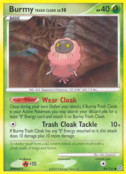 Burmy Trash Cloak (80/132) [Diamond & Pearl: Secret Wonders] - Pokemon Single